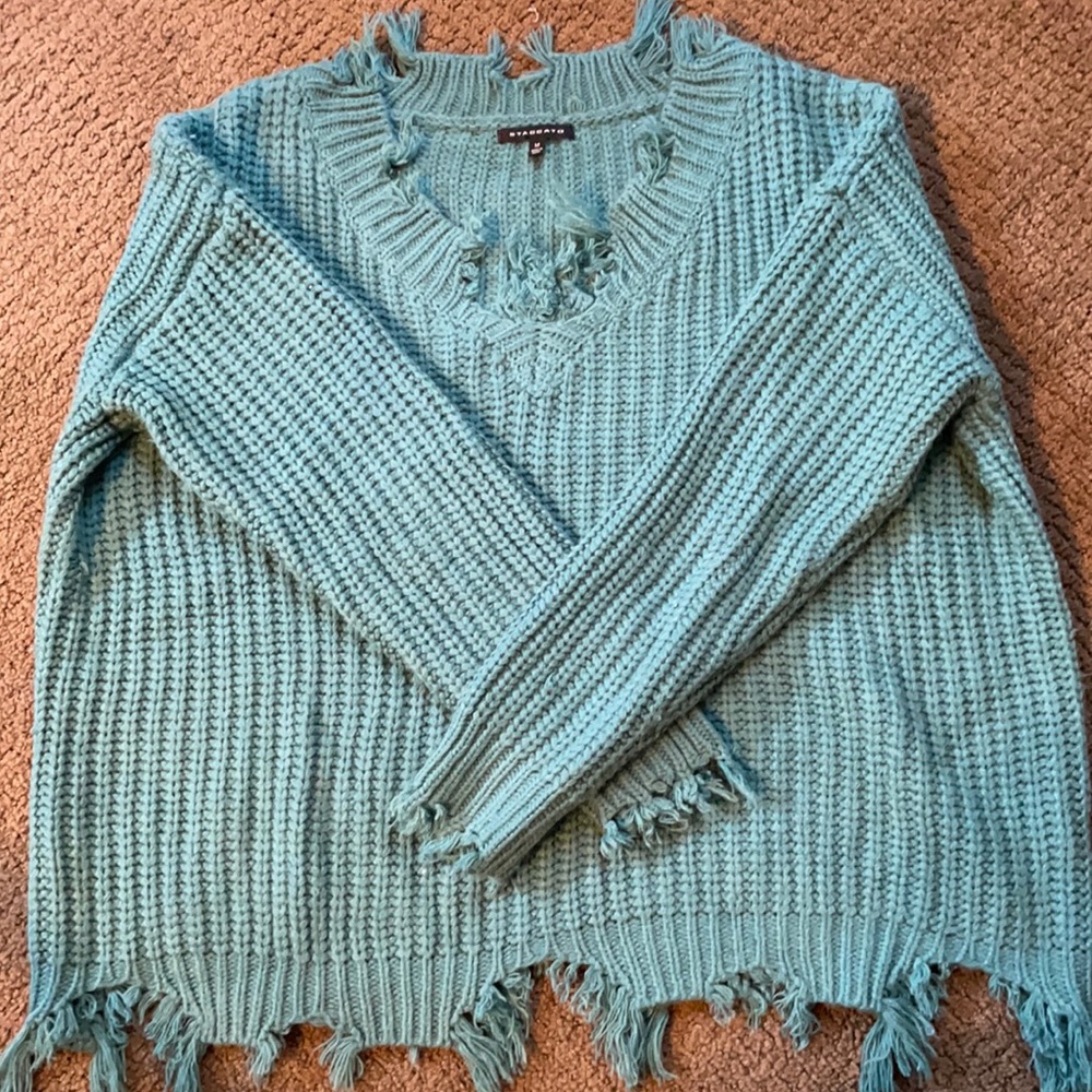 Women’s M distressed sweater